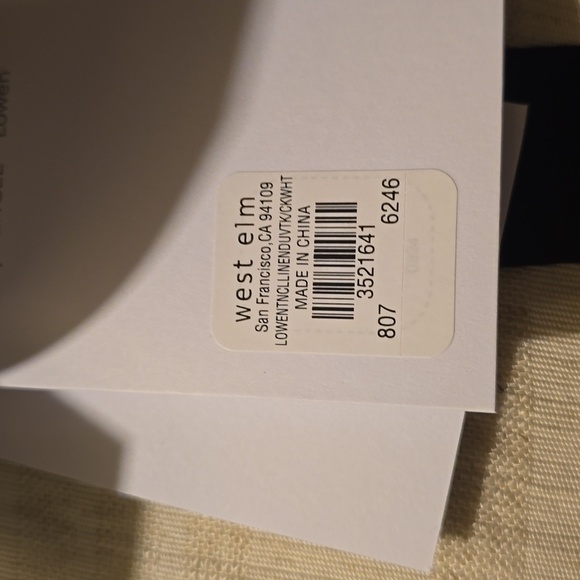 ❤️B2G1 FREE West Elm Lowen TENCEL™ Linen Duvet Cover, White,King/California King - Picture 8 of 12